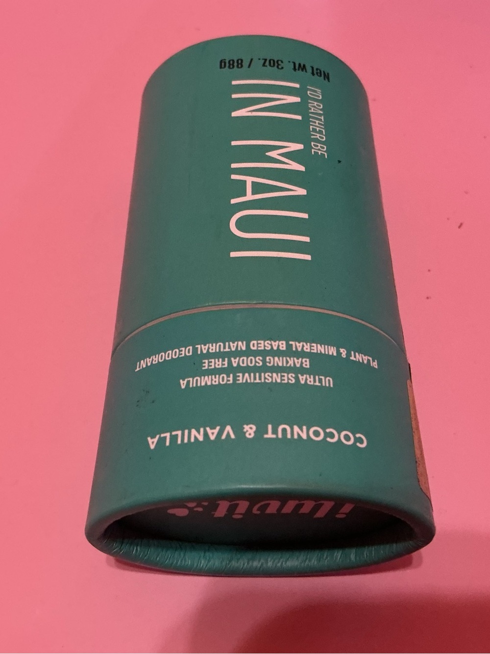 Coconut & Vanilla Natural Deodorant — clear